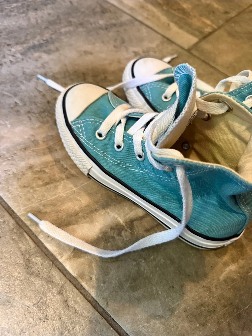 Converse Kids High Top Sneakers - Aqua